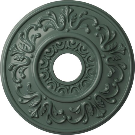 Ekena Millwork Valletta Ceiling Medallion (Fits Canopies up to 3 1/2"), 18"OD x 3 1/2"ID x 1"P, Cloud Burst CM18VLCBF